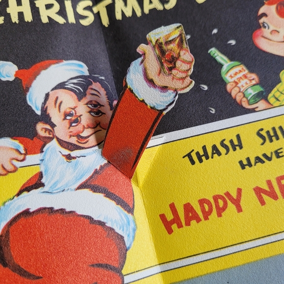 🎅🏼 RARE 1940s Vintage Funny Naughty Christmas Card - Bundle to Save $ 🎅🏼 - Picture 2 of 6